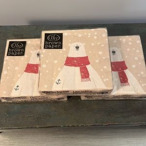 Captain Polar Bear Cocktail Napkins ( 3 packs )